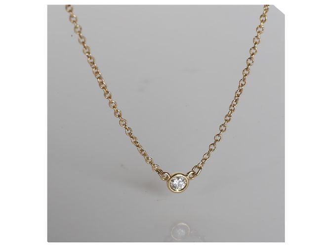 Pendente Tiffany & Co. Elsa Peretti Diamond By The Yard in oro giallo e diamanti - vista 5