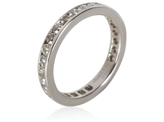 Fede Eternity Tiffany & Co. in Platino con Diamanti a Canale - vista 2