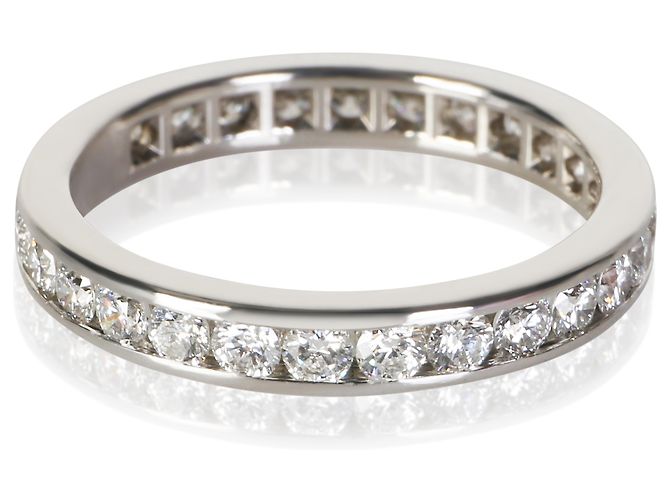 Fede Eternity Tiffany & Co. in Platino con Diamanti a Canale - vista 3