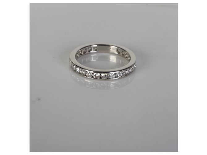 Fede Eternity Tiffany & Co. in Platino con Diamanti a Canale - vista 5