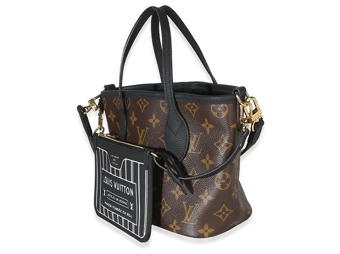 Louis Vuitton Black Monogram Canvas Neverfull Bandouliere Inside Out BB - vista 3