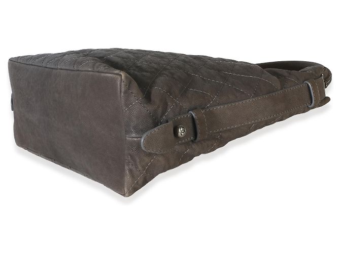 Chanel Dark Grey Quilted Matte Caviar Boy Handle Hobo - Ansicht 6