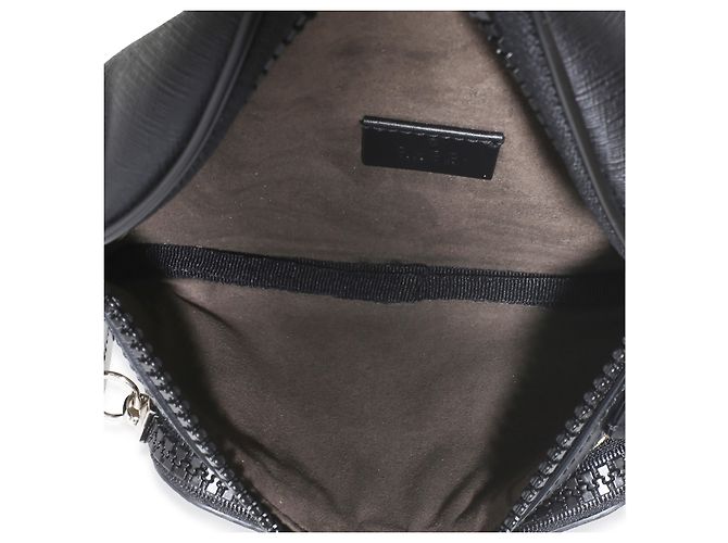 Borsa a cintura Gucci in tela GG Supreme nera e beige - vista 5