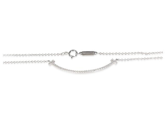Collana Tiffany T Smile Small Model in oro bianco e diamanti Tiffany & Co. - vista 2