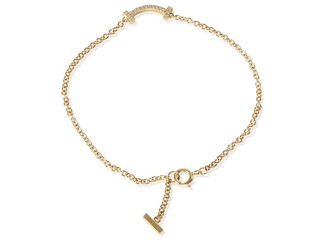 Bracciale Tiffany T Smile in oro giallo e diamanti Tiffany & Co. - vista 3