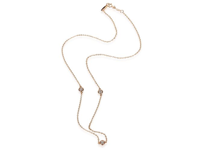 Collana Tiffany & Co. Elsa Peretti Diamond By The Yard in oro rosa e diamante - vista 2