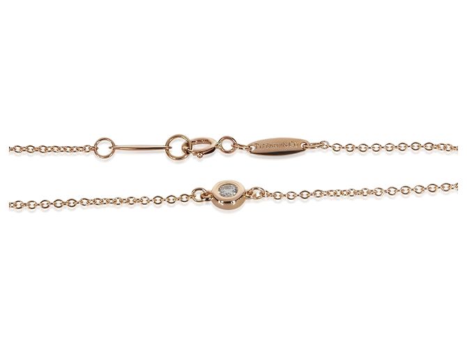 Collana Tiffany & Co. Elsa Peretti Diamond By The Yard in oro rosa e diamante - vista 3