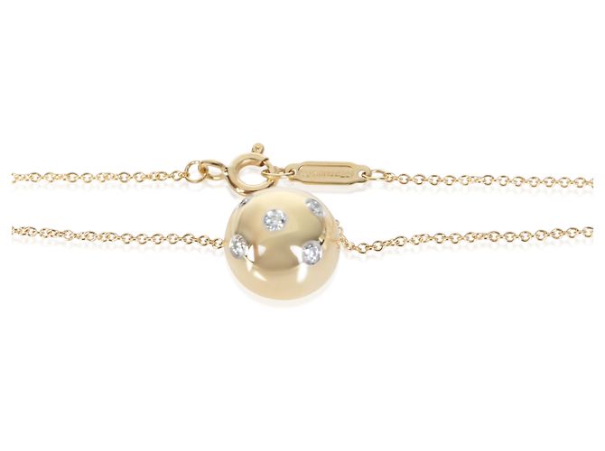 Pendente Etoile Tiffany & Co. in oro giallo, platino e diamanti - vista 2