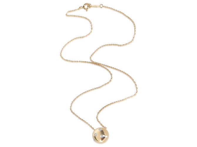 Pendente Etoile Tiffany & Co. in oro giallo, platino e diamanti - vista 3