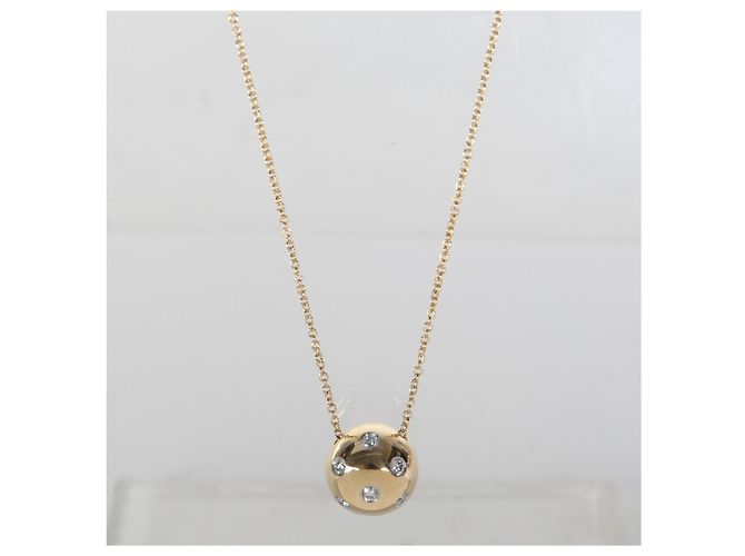 Pendente Etoile Tiffany & Co. in oro giallo, platino e diamanti - vista 5