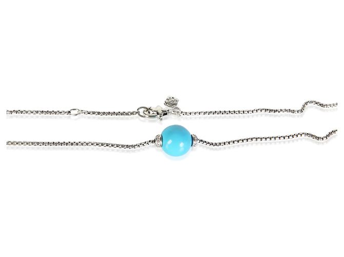 Collana Solari David Yurman in argento sterling e diamanti - vista 2