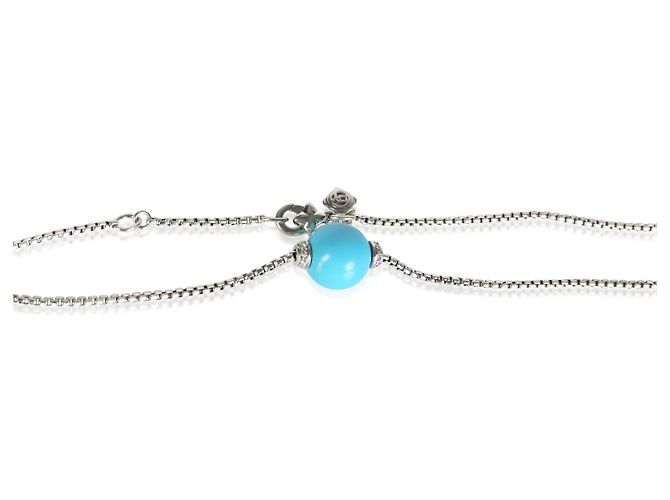 Collana Solari David Yurman in argento sterling e diamanti - vista 3