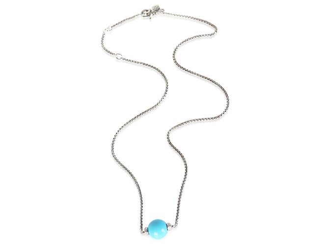 Collana Solari David Yurman in argento sterling e diamanti - vista 4