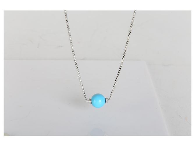 Collana Solari David Yurman in argento sterling e diamanti - vista 5
