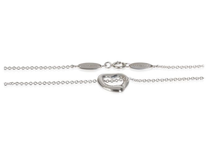 Pendente Cuore Aperto Elsa Peretti in Platino e Diamanti Tiffany & Co. - vista 2