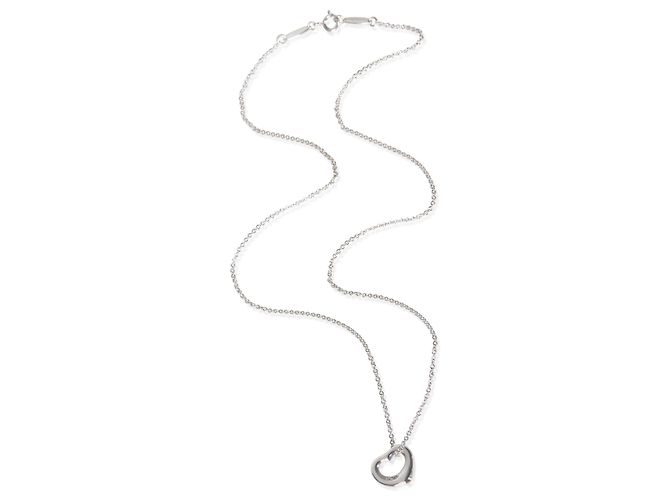 Pendente Cuore Aperto Elsa Peretti in Platino e Diamanti Tiffany & Co. - vista 3