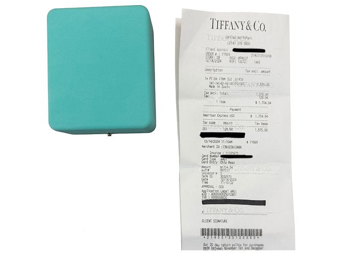Pendente Cuore Aperto Elsa Peretti in Platino e Diamanti Tiffany & Co. - vista 4