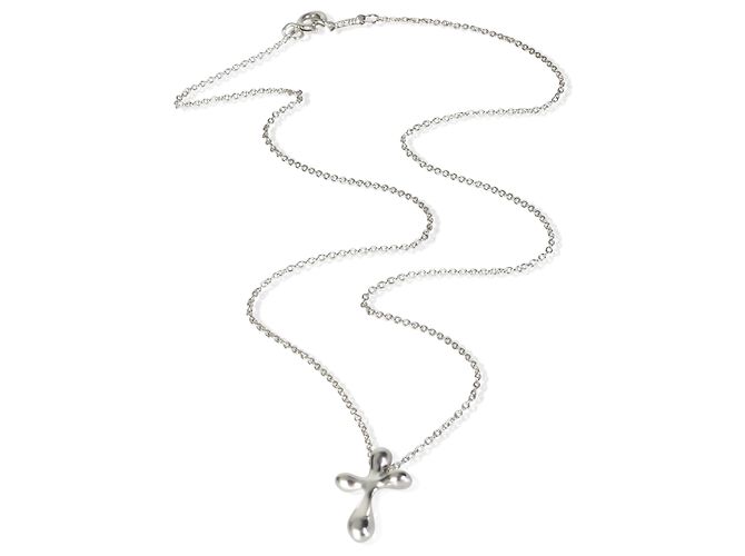 Pendente Croce Elsa Peretti in Argento Sterling Tiffany & Co. - vista 3