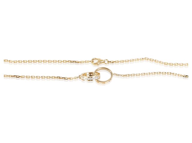 Pendente Love Cartier in oro giallo e diamanti - vista 2