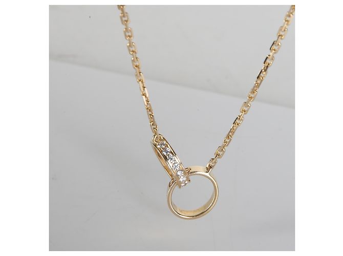 Pendente Love Cartier in oro giallo e diamanti - vista 5