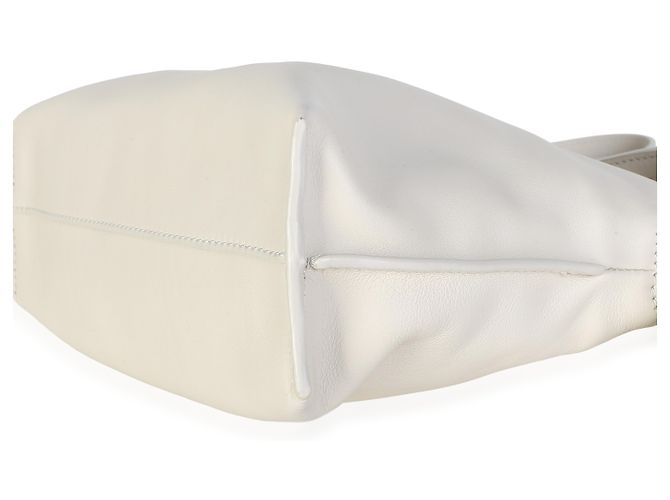 Clutch Mini Flamenco Loewe in pelle di vitello nappa bianca - vista 6
