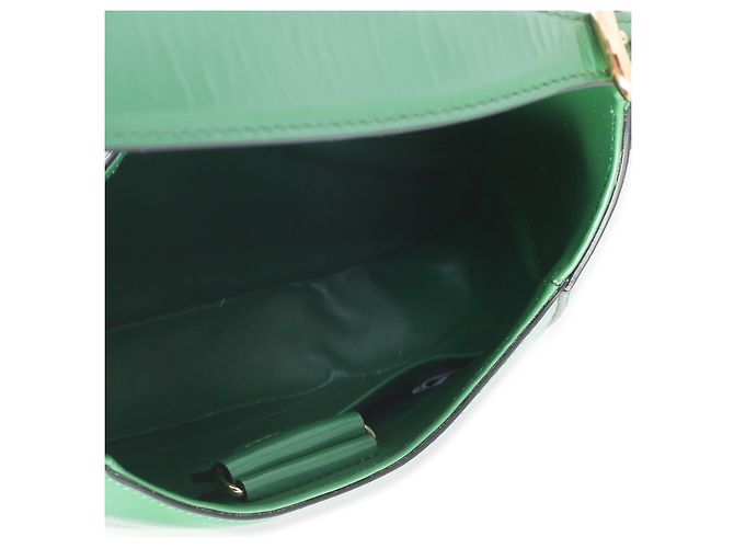 Bolsa de Ombro Prada em Couro de Bezerro Box Verde - vista 5