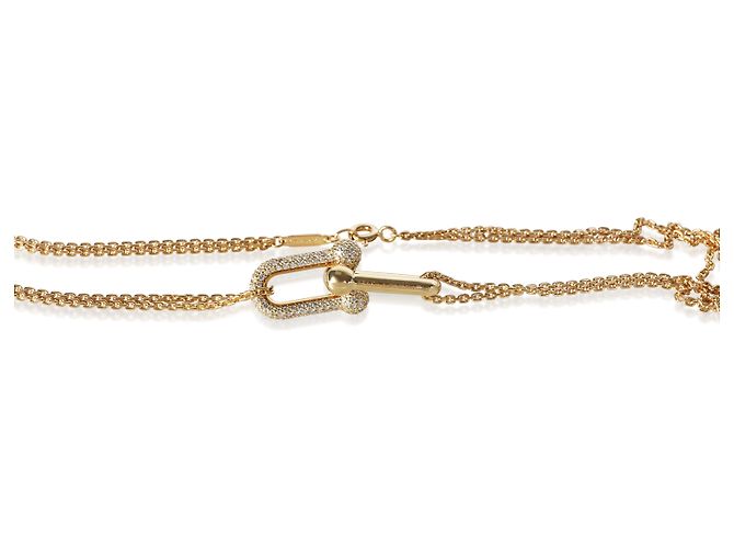 Pendente HardWear a doppia maglia Large Model in oro giallo e diamanti Tiffany & Co. - vista 3
