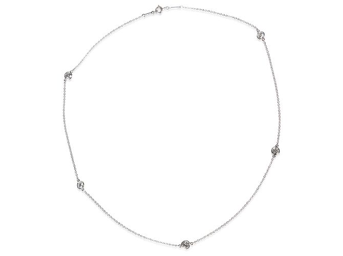Collana Tiffany & Co. Platinum Diamond Elsa Peretti Diamonds By The Yard - vista 2