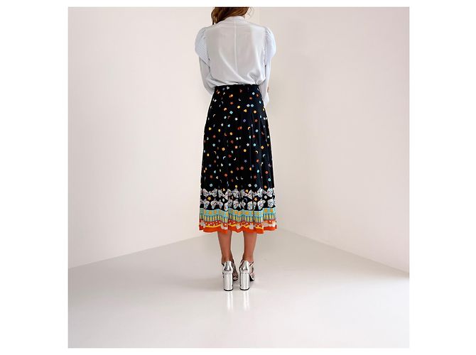 Gonna midi in seta Gucci Pre-Fall 2016 Alessandro Michele Look 5 - vista 11