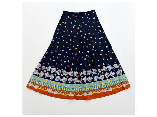 Gonna midi in seta Gucci Pre-Fall 2016 Alessandro Michele Look 5 - vista 6