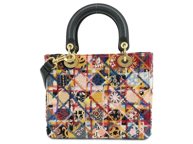Christian Dior Lady Dior Embroidered Canvas Mini - vista 2