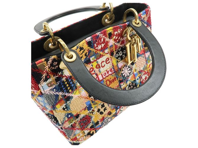 Christian Dior Lady Dior Embroidered Canvas Mini - vista 5