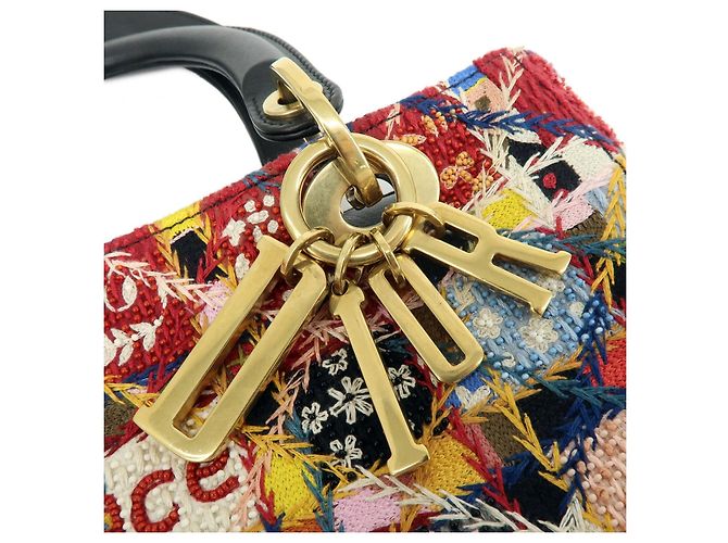 Christian Dior Lady Dior Embroidered Canvas Mini - vista 7