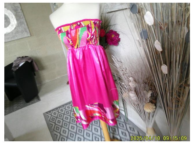 Autre Marque Amour de Pin-up Vestido Bustier Estampado Rosa - vista 2