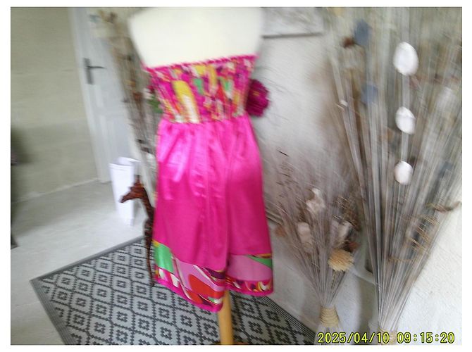 Autre Marque Amour de Pin-up Vestido Bustier Estampado Rosa - vista 3