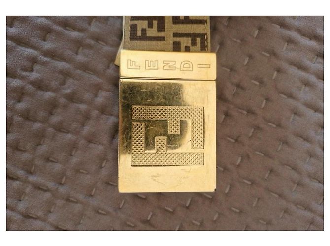 Fendi cinturón de lona con monograma FF - vista 11