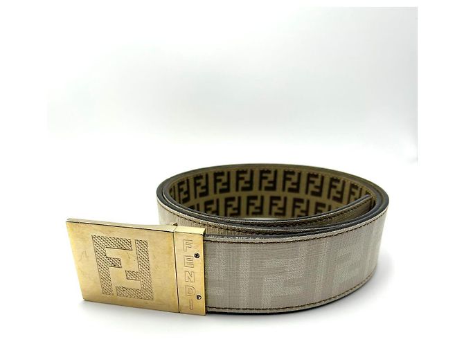 Fendi cinturón de lona con monograma FF - vista 16