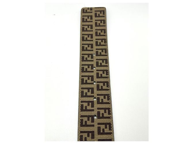 Fendi cinturón de lona con monograma FF - vista 9