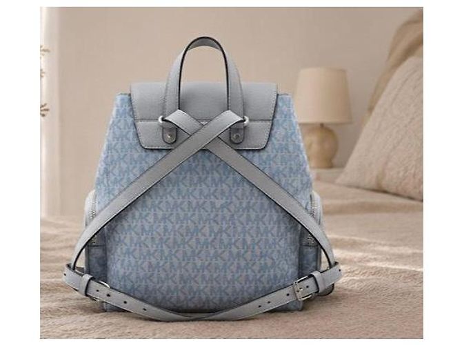 Michael Kors Merritt Monogramm Rucksack - Hellblau - Ansicht 2
