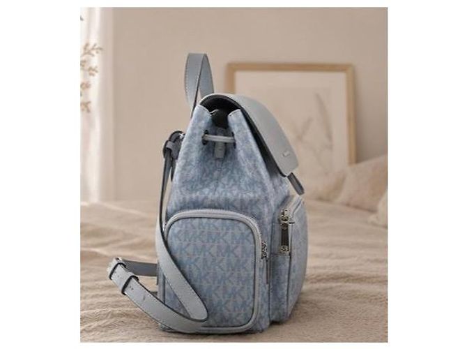 Michael Kors Merritt Monogramm Rucksack - Hellblau - Ansicht 3