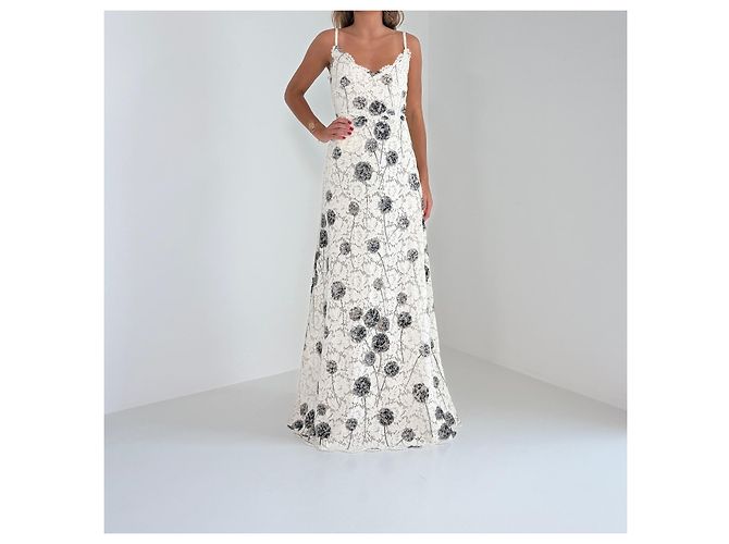 Valentino Frühjahr/Sommer 2013 Spitzenkleid mit Blumenmuster - Ansicht 3