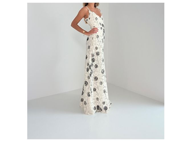 Valentino Frühjahr/Sommer 2013 Spitzenkleid mit Blumenmuster - Ansicht 4