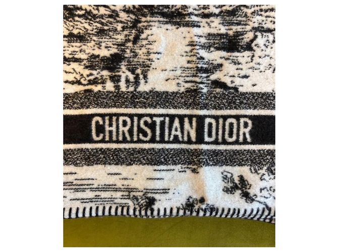 Christian Dior Couverture "Toile de Jouy" Dior en cachemire - vue 2