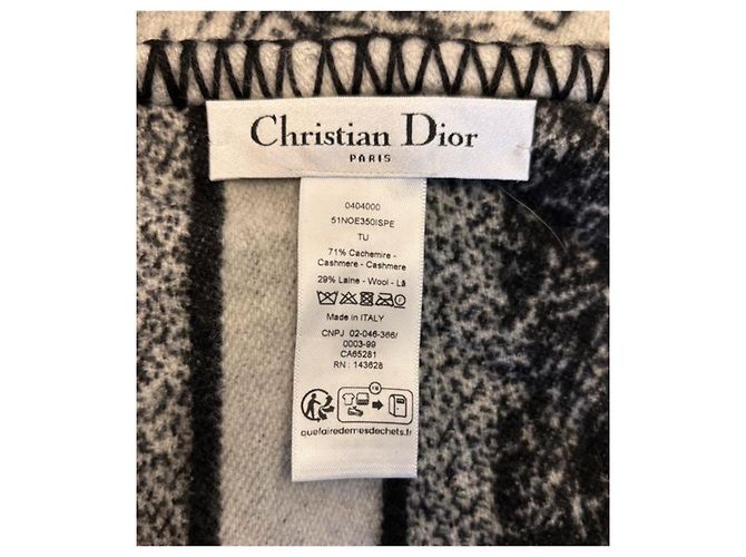 Christian Dior Couverture "Toile de Jouy" Dior en cachemire - vue 4