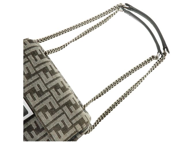 Fendi Chain Baguette Zucca Viscose Small Tasche - Ansicht 4
