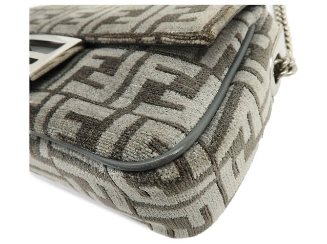 Fendi Chain Baguette Zucca Viscose Small Tasche - Ansicht 6
