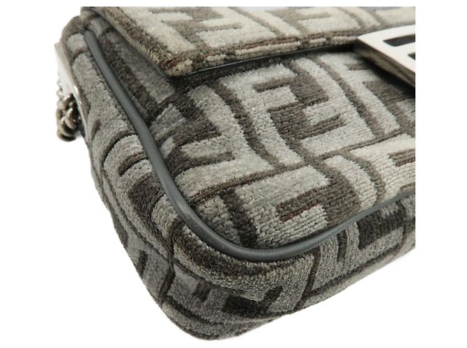Fendi Chain Baguette Zucca Viscose Small Tasche - Ansicht 7