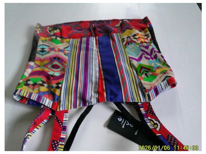 Leslie Amon Leslie Zephyr Multicolored Patchwork Silk Bustier - view 7