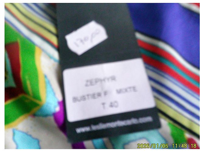 Leslie Amon Leslie Zephyr Multicolored Patchwork Silk Bustier - view 8