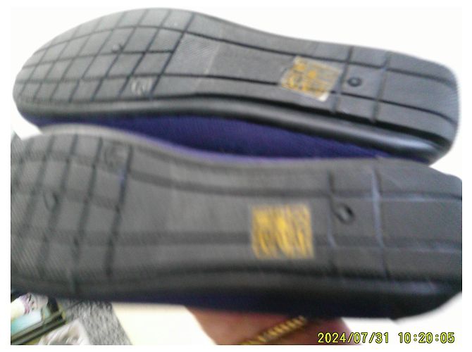 Autre Marque Mocassini Burton in Tessuto Blu Navy - vista 5